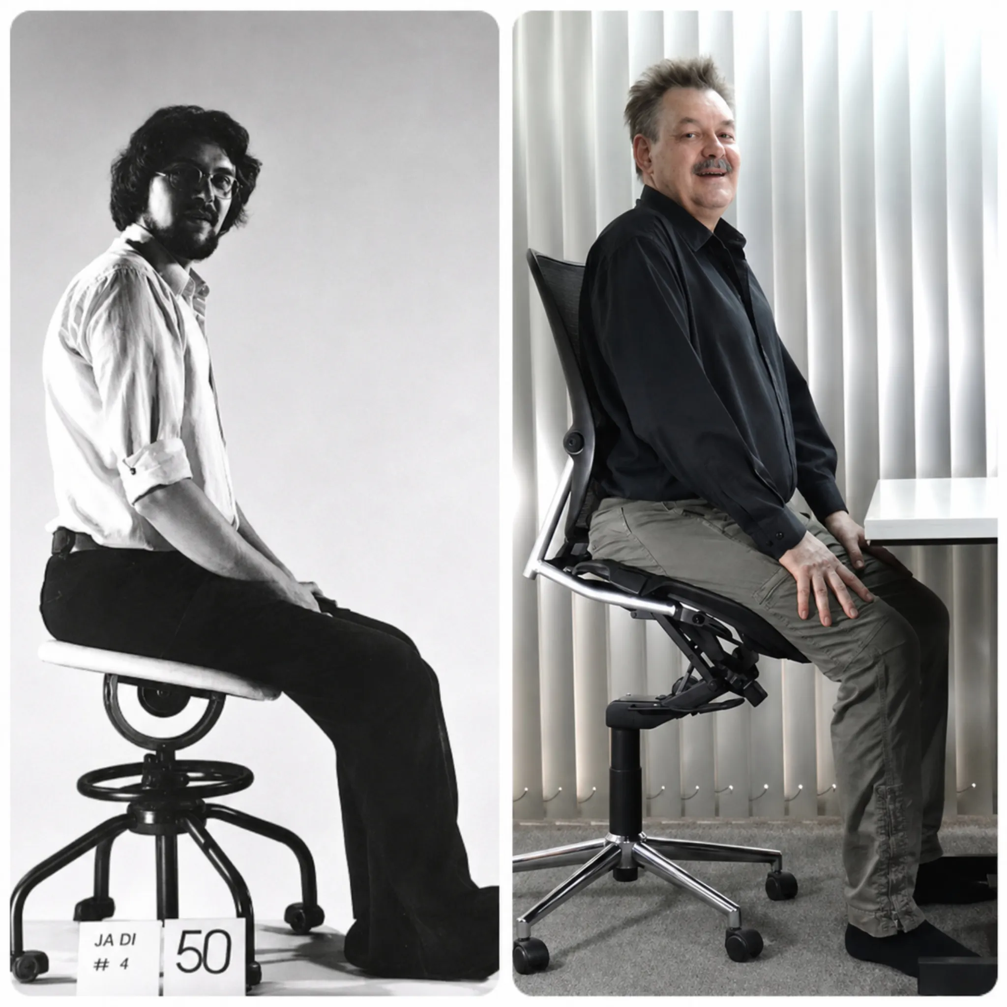 Klaus Kummer, co-founder of Levitask and designer of the Vision Chair in early Elevated Seating prototypes